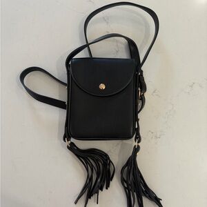 Forever 21 Black Crossbody Bag with Tassels